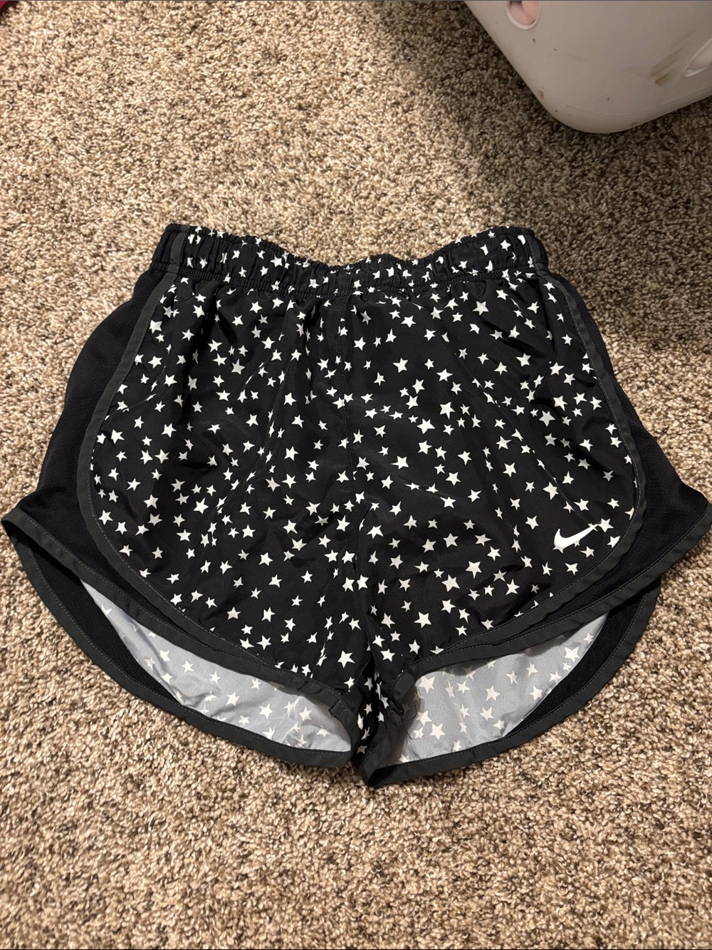 Nike Black Star-Print Athletic Shorts